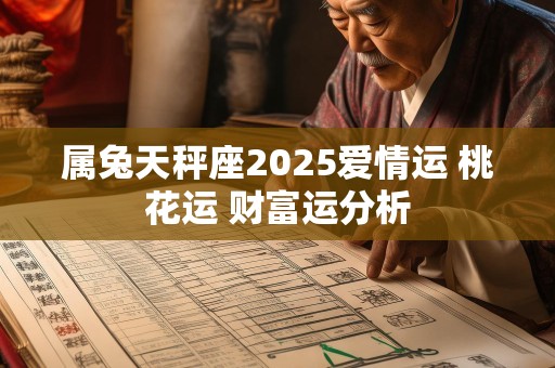 属兔天秤座2025爱情运 桃花运 财富运分析
