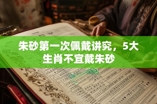 朱砂第一次佩戴讲究，5大生肖不宜戴朱砂