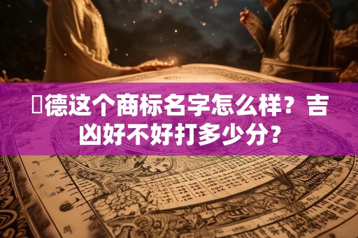 獻德这个商标名字怎么样？吉凶好不好打多少分？