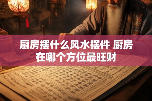 厨房摆什么风水摆件 厨房在哪个方位最旺财
