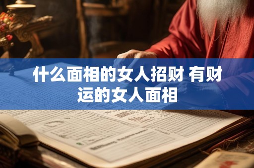 什么面相的女人招财 有财运的女人面相