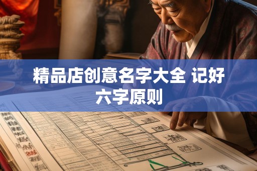 精品店创意名字大全 记好六字原则