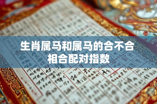 生肖属马和属马的合不合 相合配对指数