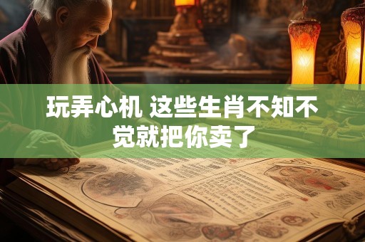 玩弄心机 这些生肖不知不觉就把你卖了