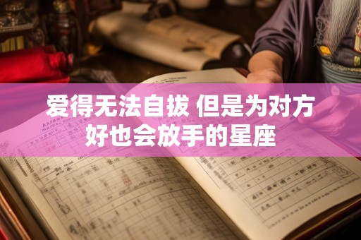爱得无法自拔 但是为对方好也会放手的星座