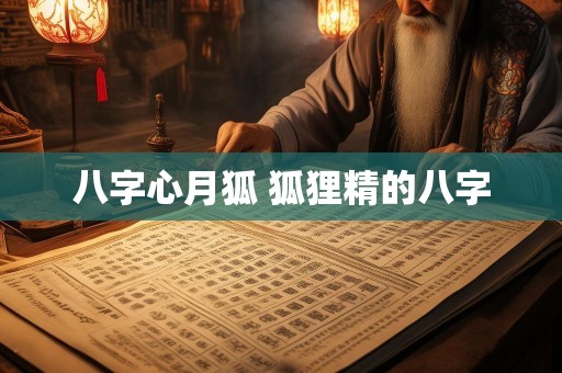 八字心月狐 狐狸精的八字