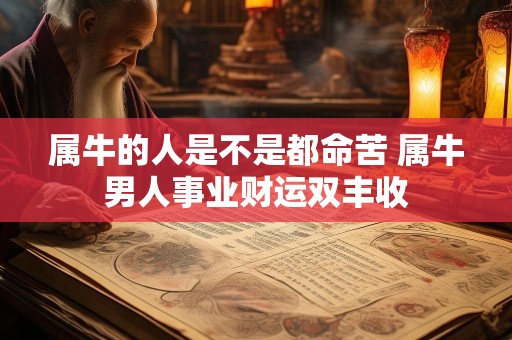 属牛的人是不是都命苦 属牛男人事业财运双丰收