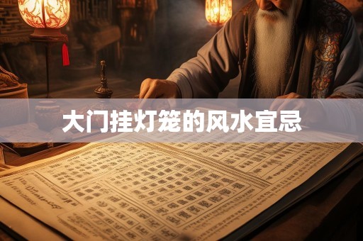 大门挂灯笼的风水宜忌