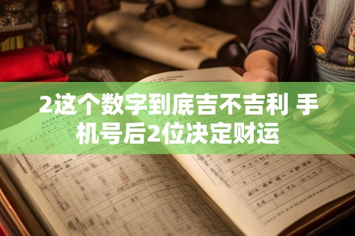 2这个数字到底吉不吉利 手机号后2位决定财运