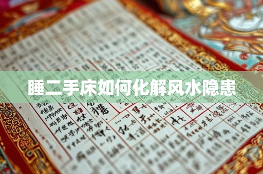 睡二手床如何化解风水隐患
