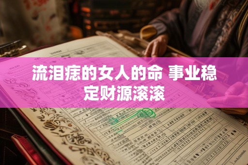 流泪痣的女人的命 事业稳定财源滚滚