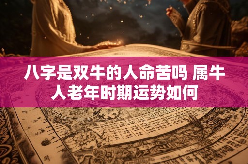 八字是双牛的人命苦吗 属牛人老年时期运势如何