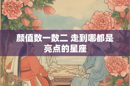 颜值数一数二 走到哪都是亮点的星座