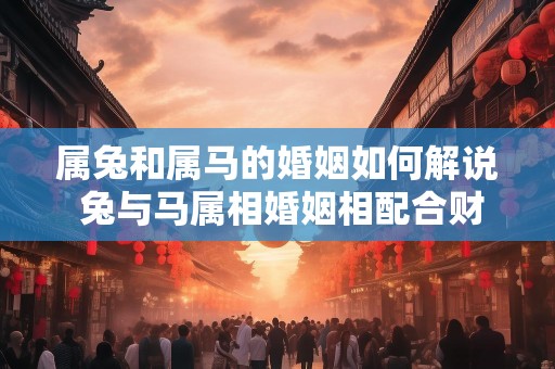 属兔和属马的婚姻如何解说 兔与马属相婚姻相配合财吗