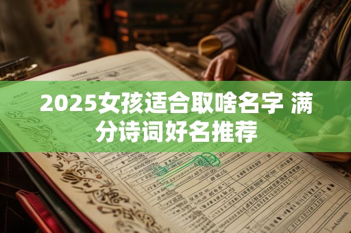 2025女孩适合取啥名字 满分诗词好名推荐