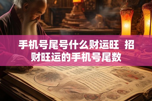 手机号尾号什么财运旺  招财旺运的手机号尾数