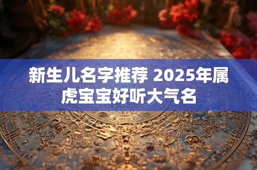 新生儿名字推荐 2025年属虎宝宝好听大气名