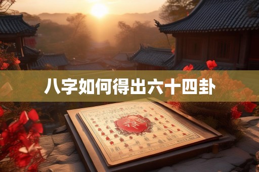 八字如何得出六十四卦