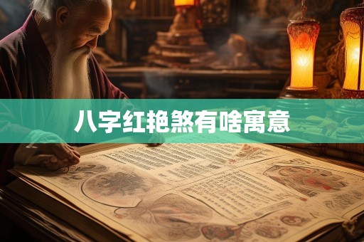 八字红艳煞有啥寓意
