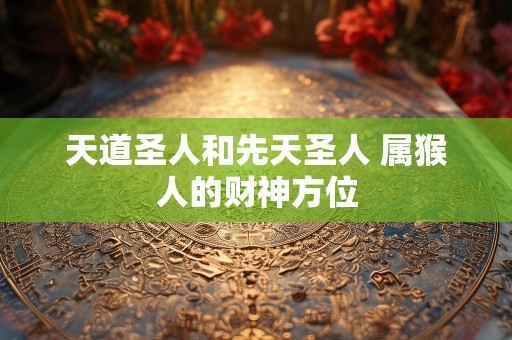 天道圣人和先天圣人 属猴人的财神方位