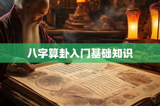 八字算卦入门基础知识