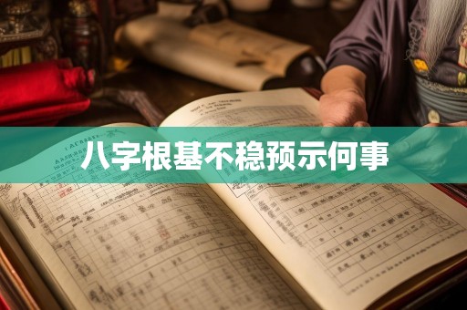 八字根基不稳预示何事