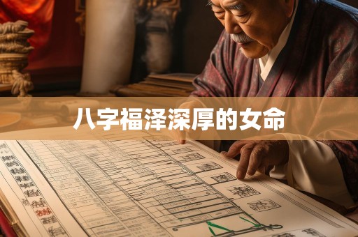 八字福泽深厚的女命