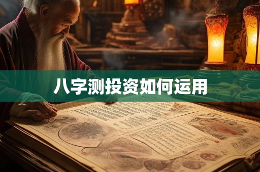 八字测投资如何运用