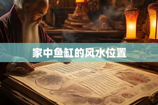 家中鱼缸的风水位置