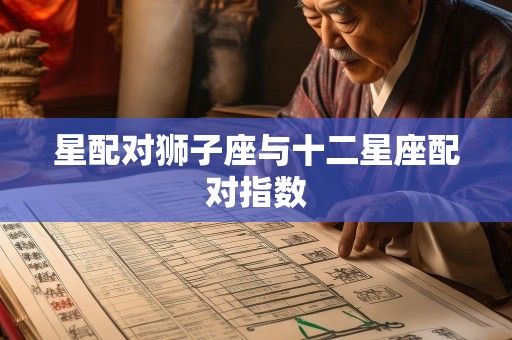 星配对狮子座与十二星座配对指数