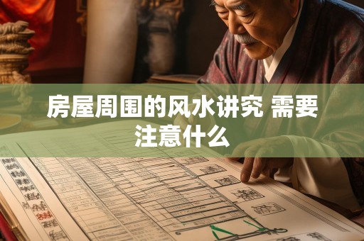 房屋周围的风水讲究 需要注意什么