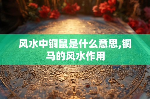 风水中铜鼠是什么意思,铜马的风水作用