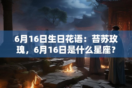 6月16日生日花语：苔苏玫瑰，6月16日是什么星座？