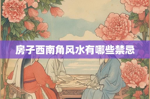 房子西南角风水有哪些禁忌