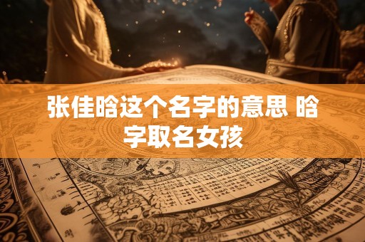 张佳晗这个名字的意思 晗字取名女孩