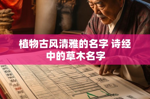 植物古风清雅的名字 诗经中的草木名字