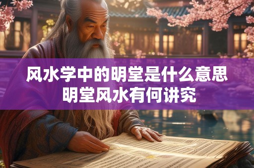 风水学中的明堂是什么意思 明堂风水有何讲究