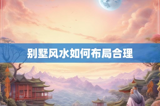 别墅风水如何布局合理