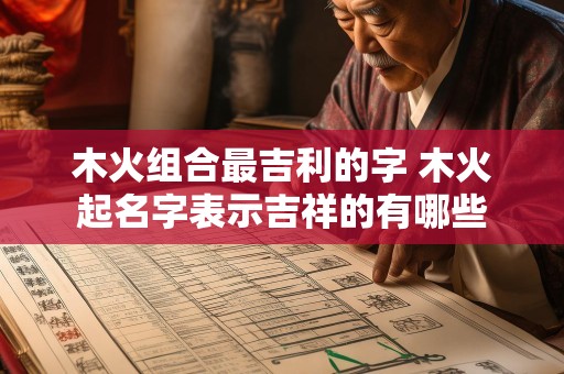 木火组合最吉利的字 木火起名字表示吉祥的有哪些