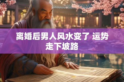 离婚后男人风水变了 运势走下坡路