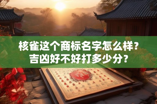 核雀这个商标名字怎么样？吉凶好不好打多少分？