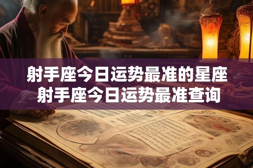 射手座今日运势最准的星座 射手座今日运势最准查询