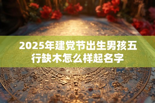 2025年建党节出生男孩五行缺木怎么样起名字