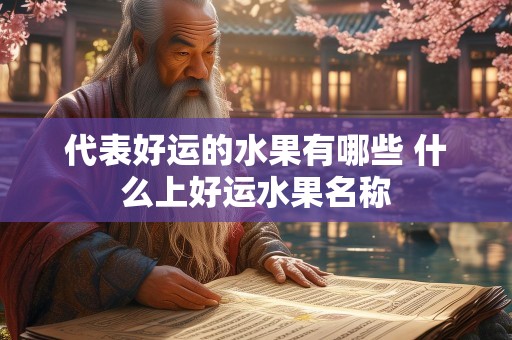 代表好运的水果有哪些 什么上好运水果名称