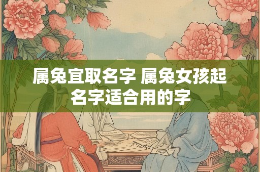 属兔宜取名字 属兔女孩起名字适合用的字