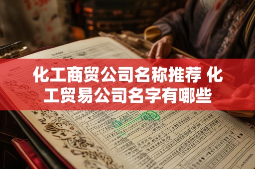 化工商贸公司名称推荐 化工贸易公司名字有哪些