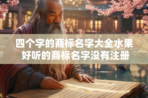 四个字的商标名字大全水果 好听的商标名字没有注册过的