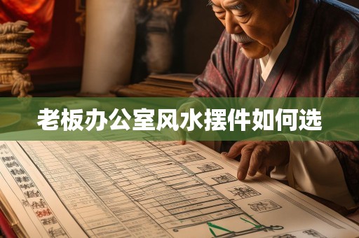 老板办公室风水摆件如何选