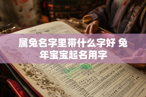 属兔名字里带什么字好 兔年宝宝起名用字