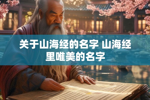关于山海经的名字 山海经里唯美的名字